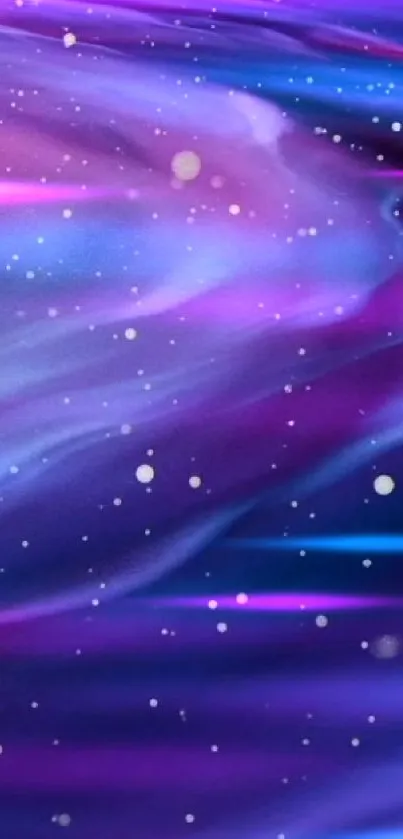 Purple cosmic galaxy wallpaper for mobile.