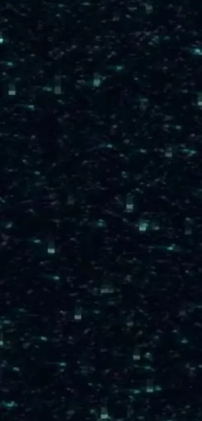 Galaxy-inspired wallpaper with teal stars on a dark background.