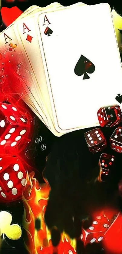 Gambling Red Material Property Live Wallpaper