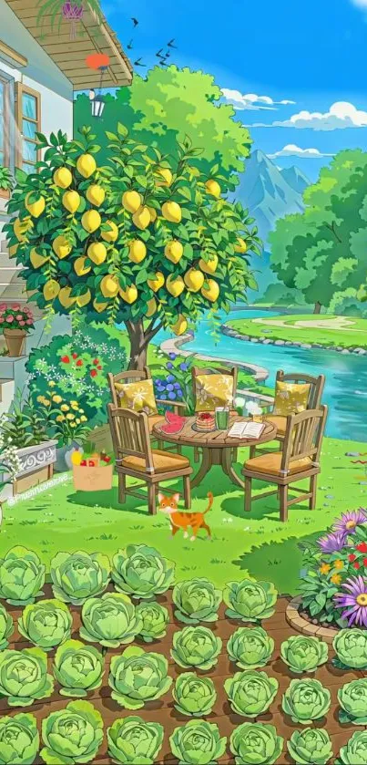 Garden Animation Animated Cartoon Live Wallpaper