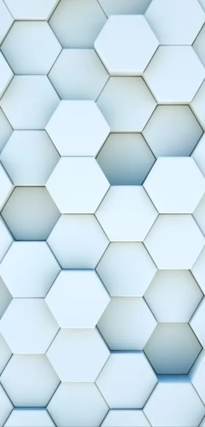 A light blue geometric hexagon pattern wallpaper for mobile screens.