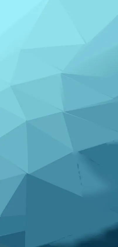 Abstract blue geometric mobile wallpaper with polygons.