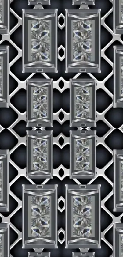 Modern geometric diamond pattern background.