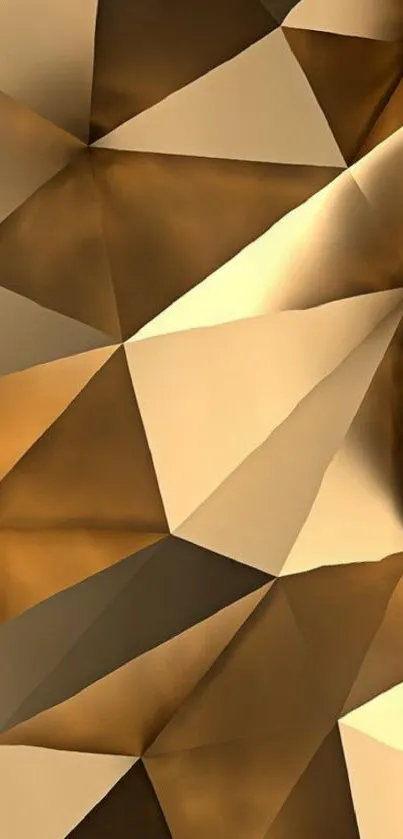 Gold geometric abstract wallpaper for mobile.