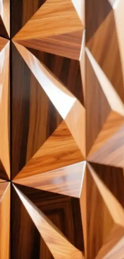 Geometric wooden pattern with modern design wallpaper