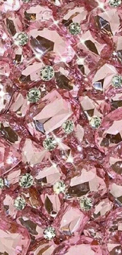 Luxurious pink gemstone mobile wallpaper.