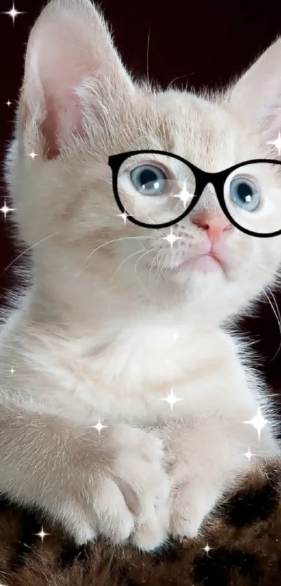 Glasses Cat Felidae Live Wallpaper