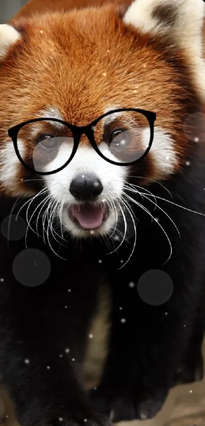 Glasses Red Panda Dog Breed Live Wallpaper