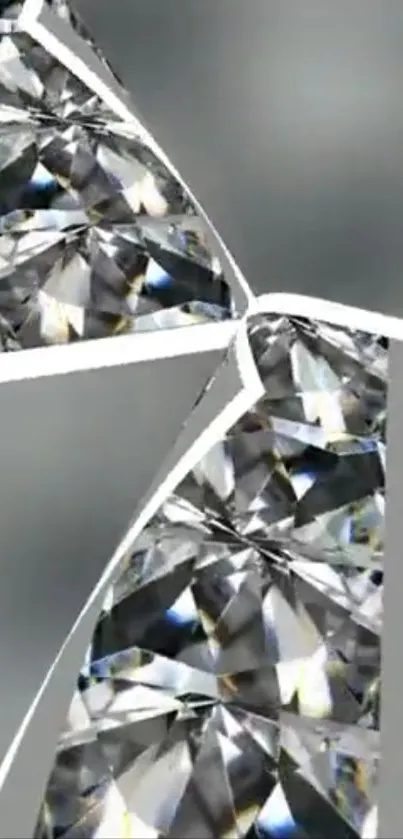 Gleaming diamond pattern mobile wallpaper.