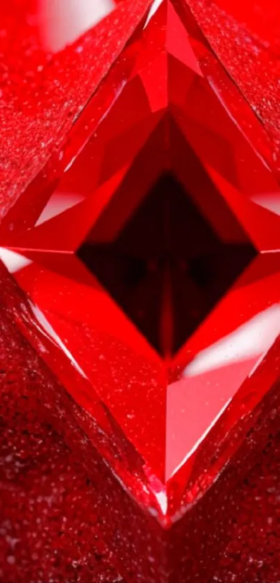 Gleaming red diamond texture mobile wallpaper, vibrant and luxurious.