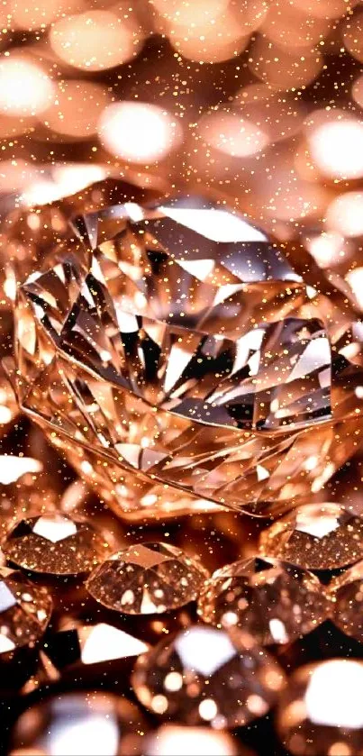 A dazzling diamond surrounded by shimmering gemstones.