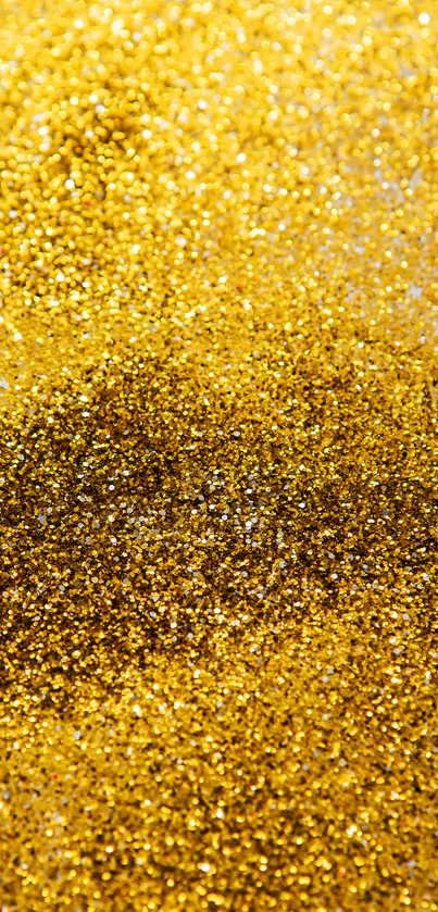 Dazzling glittery gold phone wallpaper for a luxurious look.