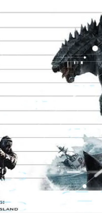 Godzilla and King Kong size comparison chart.