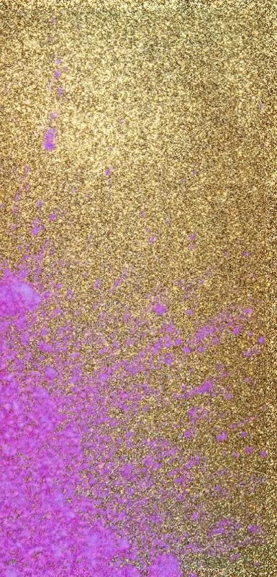 Gold and Purple Glitter Wallpaper - free download