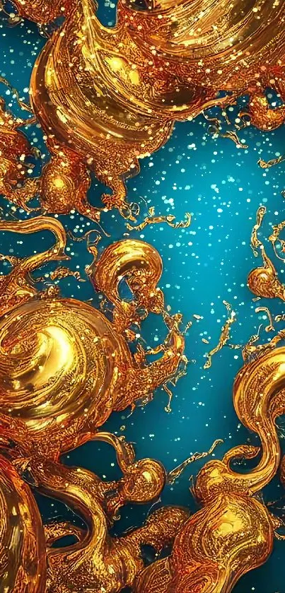 Gold Art Pattern Live Wallpaper