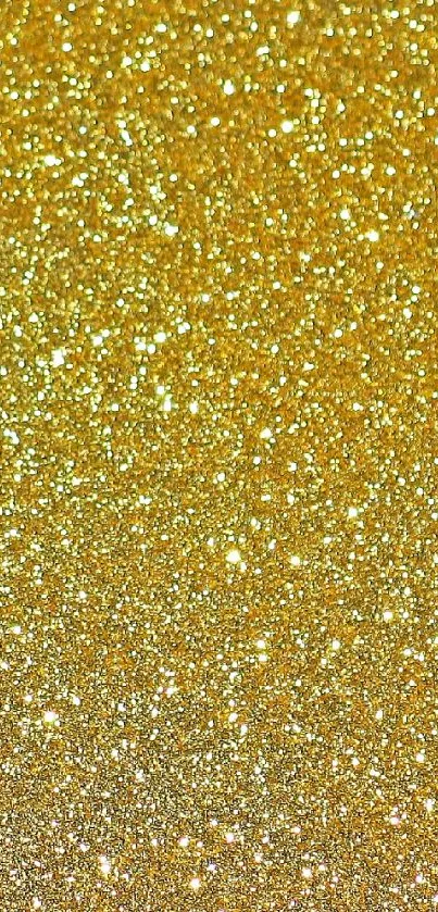 Shimmering gold glitter wallpaper, perfect for phones.