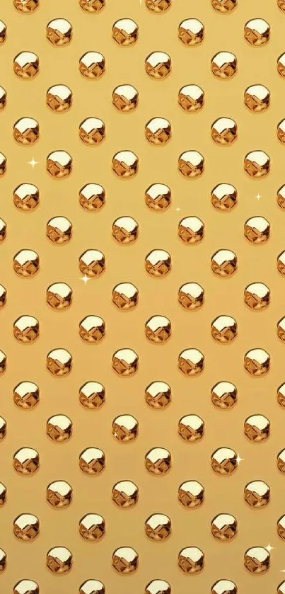 Gold studded pattern wallpaper for mobile phones, offering a luxurious look.