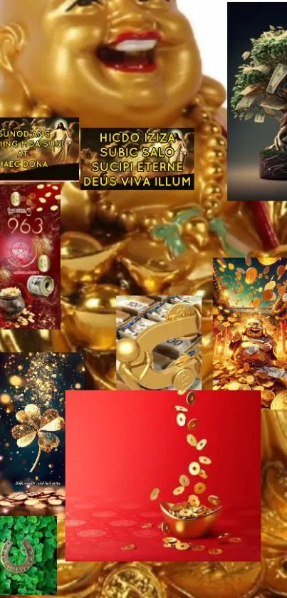 Gold Yellow Sculpture Live Wallpaper