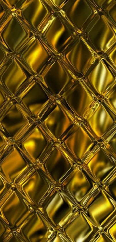 Luxurious golden abstract pattern phone wallpaper.