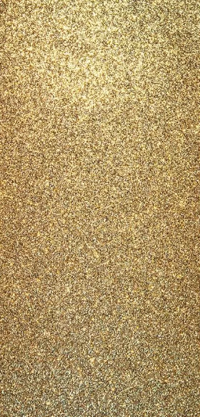 Golden glitter texture wallpaper for mobile with a luxurious and shimmering finish.