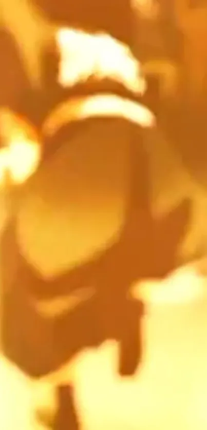 Blurred golden silhouette adds mystery to your screen.