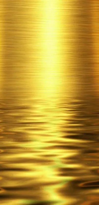 Abstract golden sunset reflection on water with warm, calming hues.