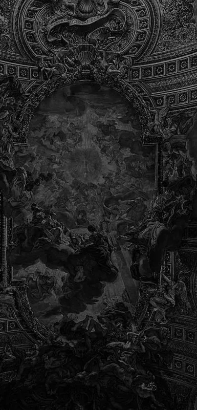 Dark gothic art wallpaper with intricate, dramatic designs.