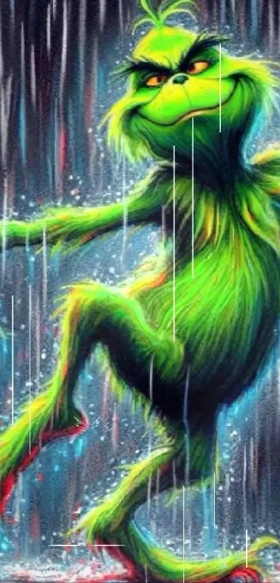 Green Art Paint Organism Live Wallpaper