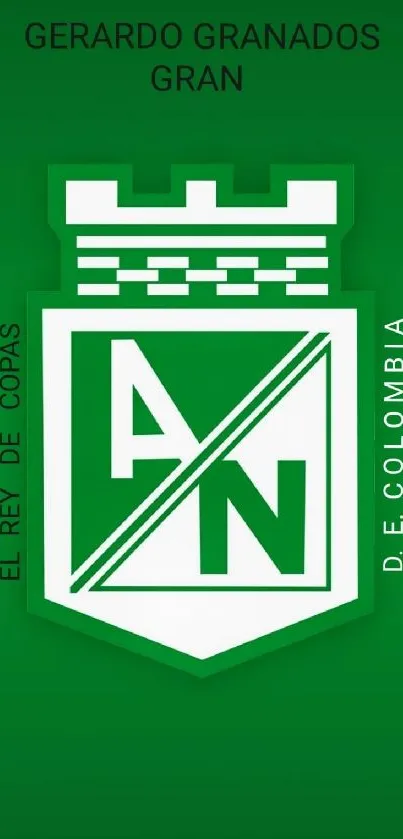 Atlético Nacional crest on green background