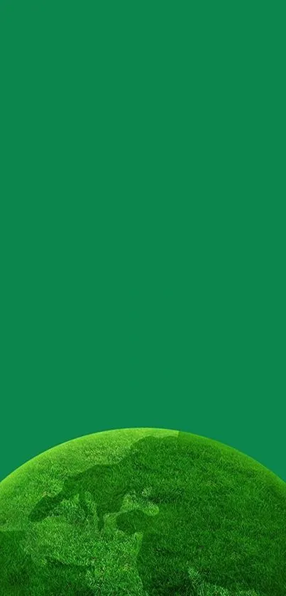 Green Earth mobile wallpaper with lush textures and vibrant green hues.