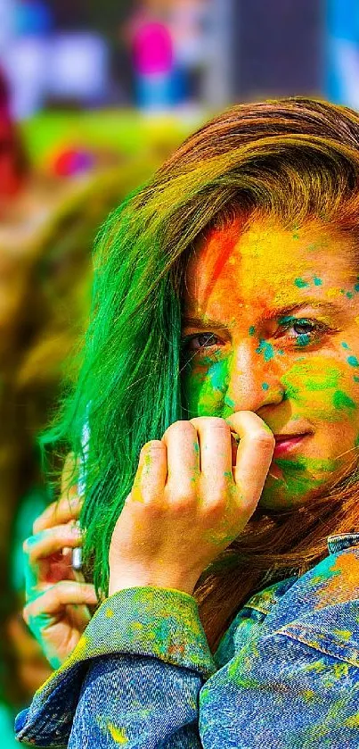 Green Eyelash People Live Wallpaper