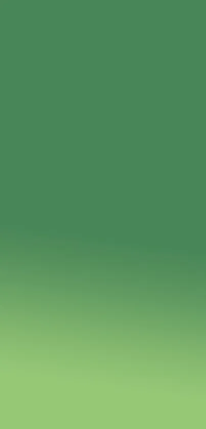 Green gradient mobile wallpaper with minimal design.