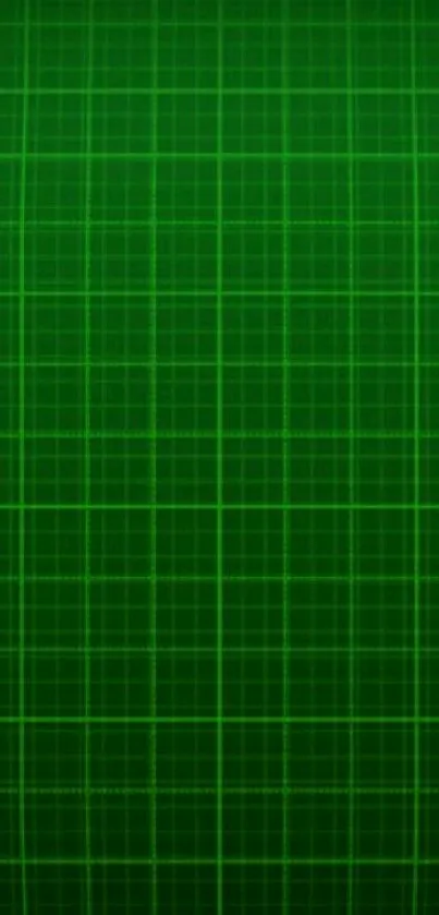 Stylized heart on green grid mobile wallpaper.