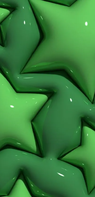 Vibrant green star pattern wallpaper for mobile devices.