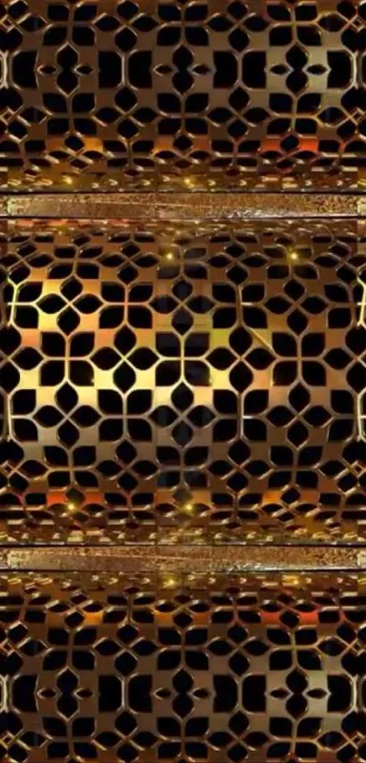 Grille Mesh Amber Live Wallpaper