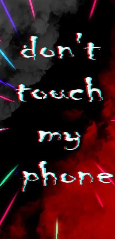 Grunge wallpaper with red and black smoke.