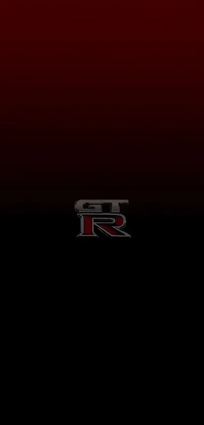 GT-R logo on a red and black background