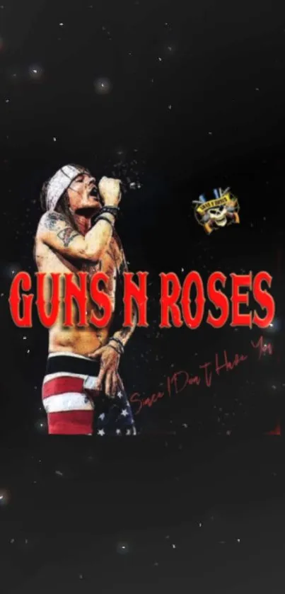 Guns N' Roses live concert wallpaper design.