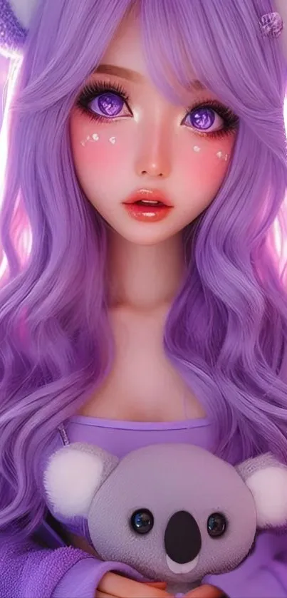 Hairstyle Doll Toy Live Wallpaper