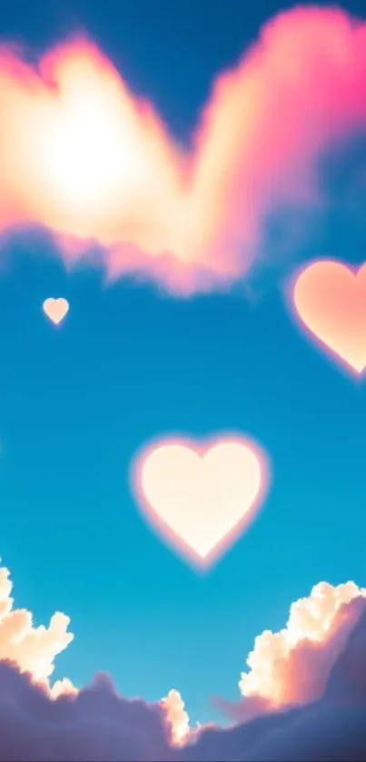 Heart Clouds Sky Wallpaper - free download