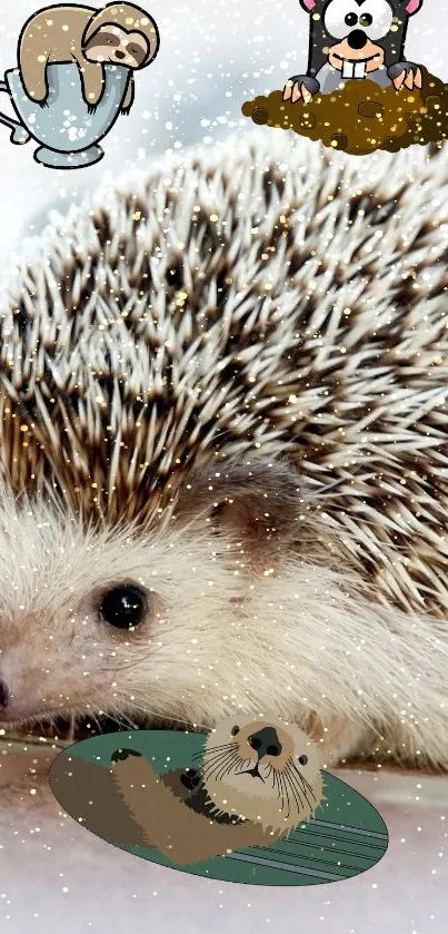 Hedgehog Erinaceidae Domesticated Hedgehog Live Wallpaper