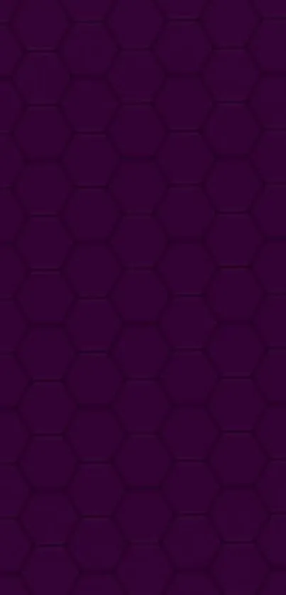 Dark purple hexagonal pattern wallpaper for mobile.