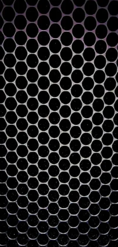 Dark hexagonal pattern wallpaper for mobile devices.