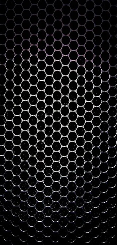 Hexagonal dark pattern wallpaper for a modern, sleek phone background.