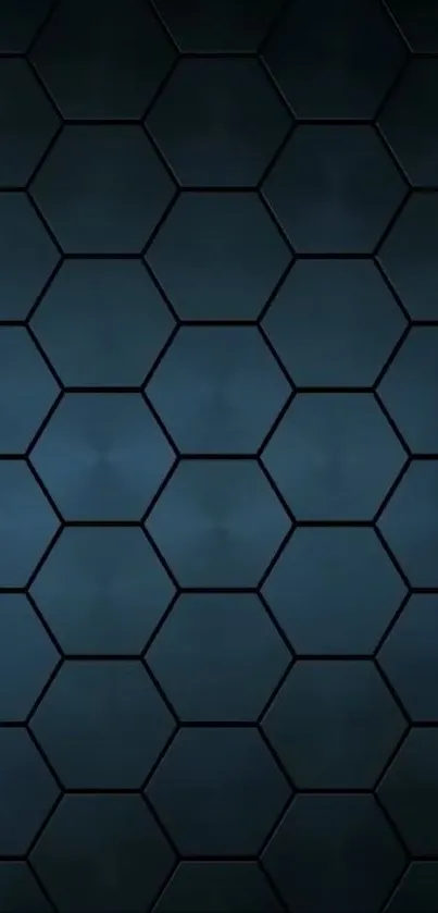 Dark hexagonal pattern mobile wallpaper