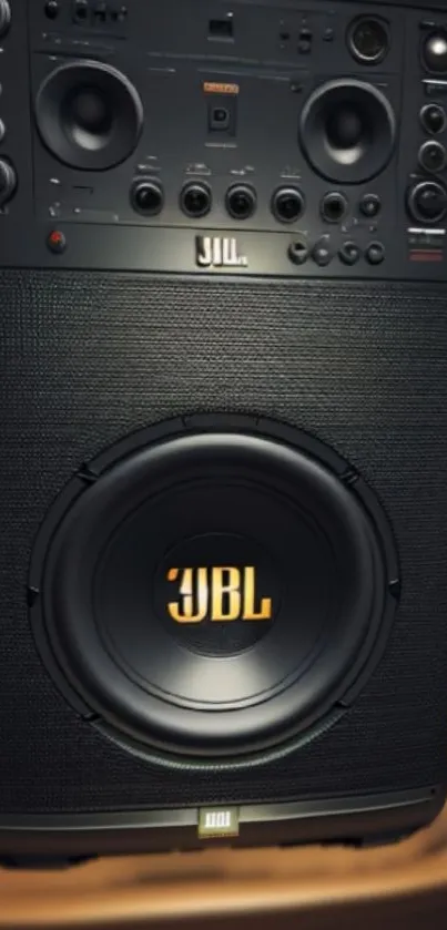 JBL speaker wallpaper with a modern design and rich audio aesthetic.