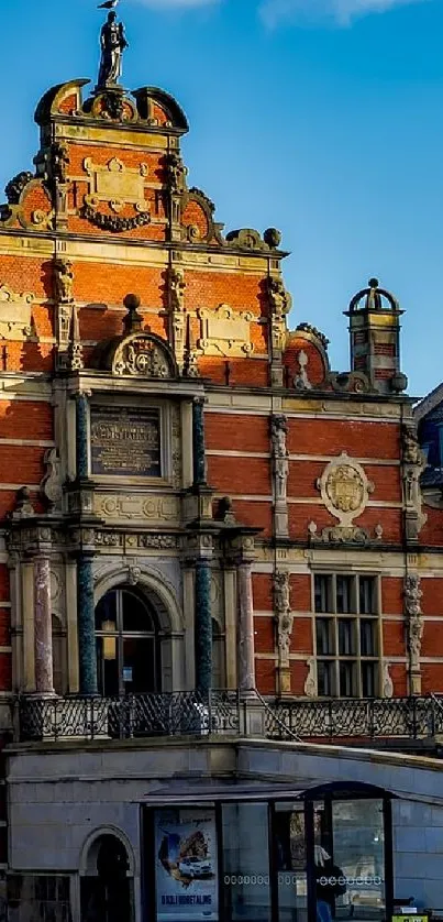 Stunning historic building facade with intricate details and vibrant colors.