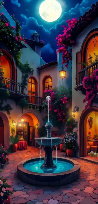 Home Night Landscape Lighting Live Wallpaper