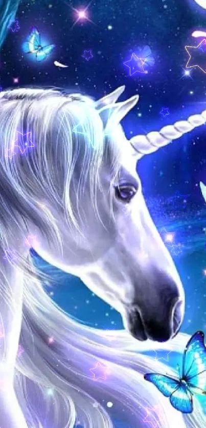 Horse Light Blue Live Wallpaper