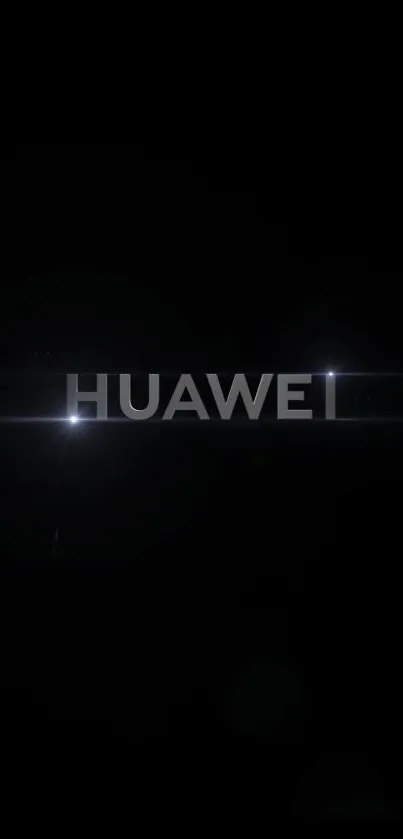 Sleek Huawei dark-themed wallpaper with subtle light effects.